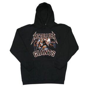 San Francisco Giants Metallica Band Hooded Sweatshirt NWOT SzL